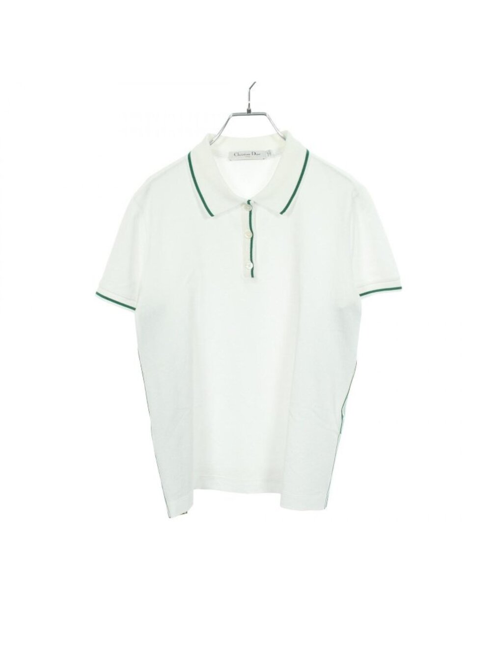 Dior Polo Shirt Short Sleeve White Cotton